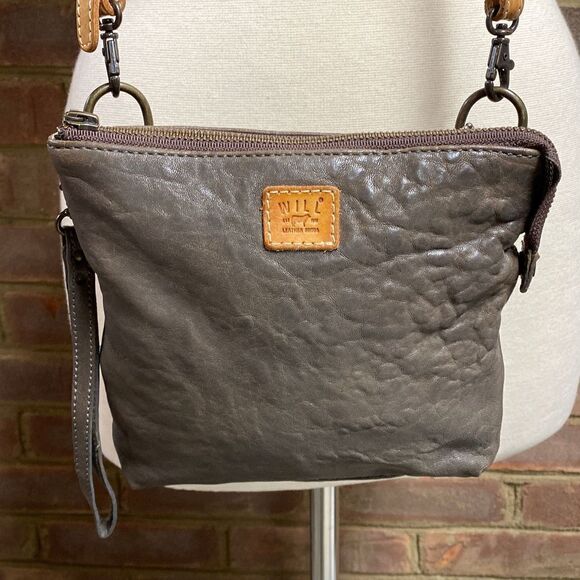 Will Leather Goods Mocha Convertable Wristlet & Crossbody Bag - Picture 3 of 11